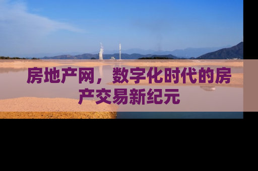 房地产网，数字化时代的房产交易新纪元