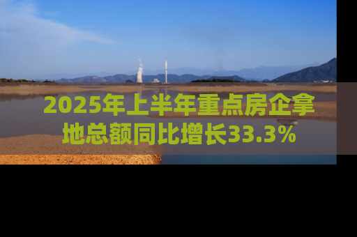 2025年上半年重点房企拿地总额同比增长33.3%