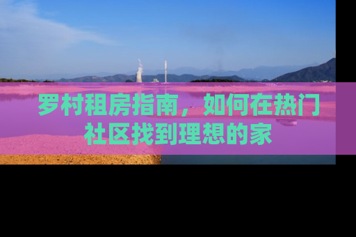罗村租房指南，如何在热门社区找到理想的家