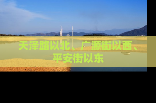 天泽路以北、广源街以西、平安街以东